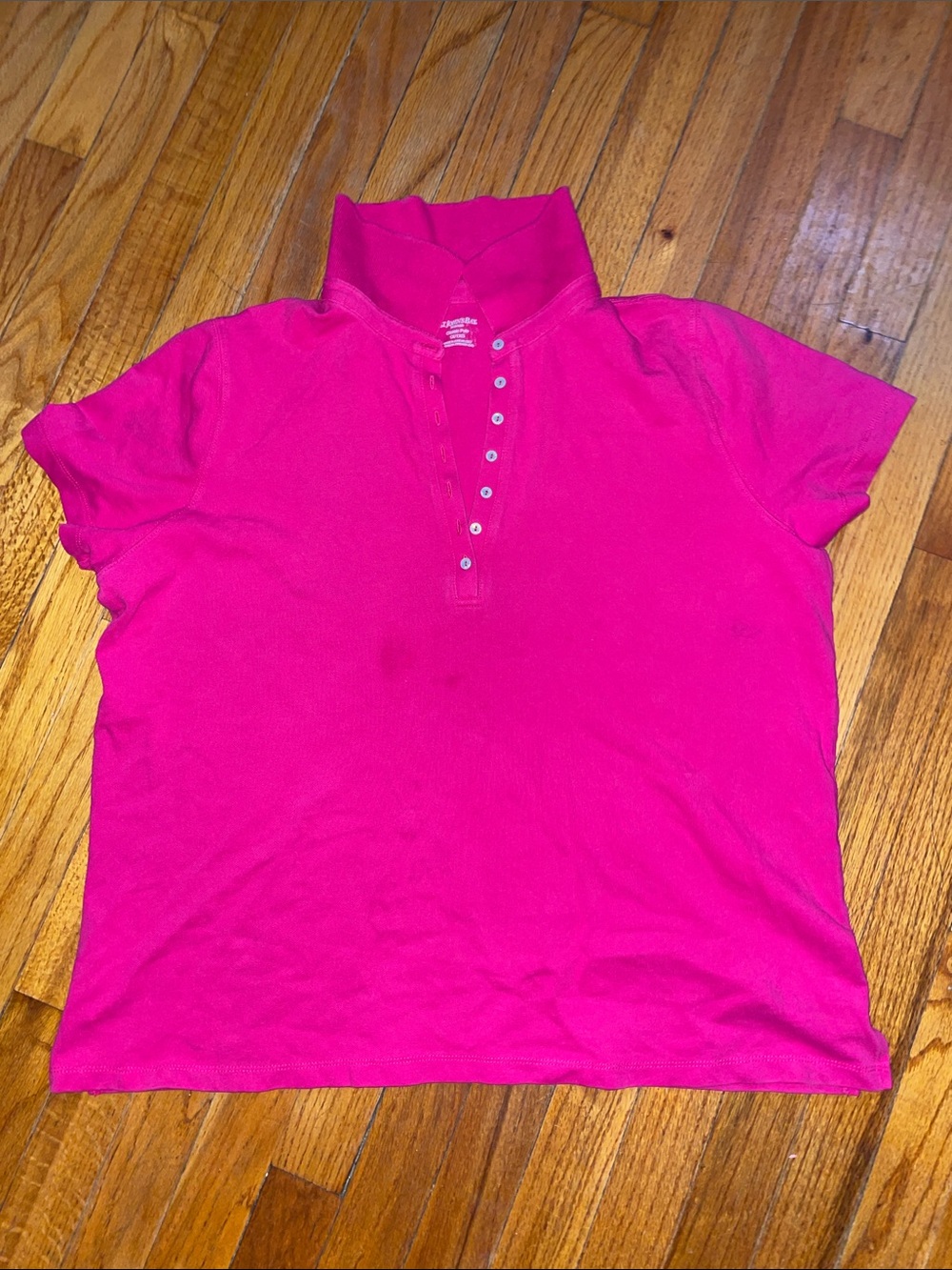 St. John's Bay Hot Pink Button-Down Polo